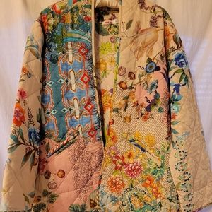 Johnny Was Reversible Dreamer Quilted Jacket XL